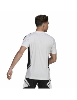 Men's Short-sleeved Football Shirt Adidas Con22 White