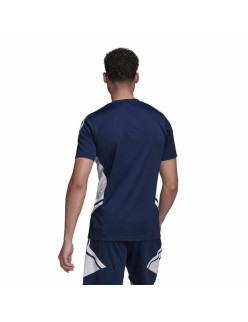 Men's Short-sleeved Football Shirt Adidas Con22 Blue