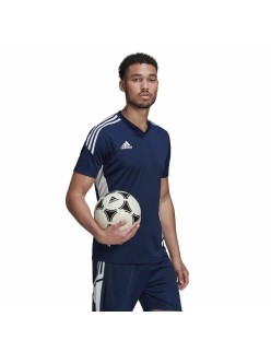 Men's Short-sleeved Football Shirt Adidas Con22 Blue