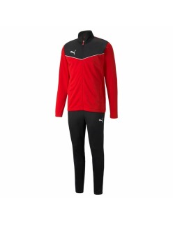 Fato de Treino para Adultos Puma Individualrise Track Preto/Vermelho