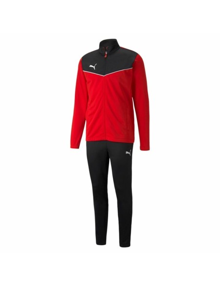 Fato de Treino para Adultos Puma Individualrise Track Preto/Vermelho