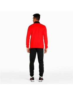 Fato de Treino para Adultos Puma Individualrise Track Preto/Vermelho