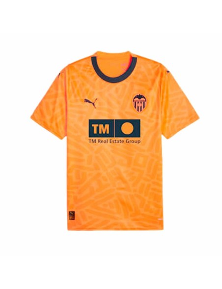 Men's Short-sleeved Football Shirt Puma Valencia CF 3rd Kit 23/24 Orange
