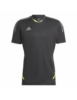 Men's Short-sleeved Football Shirt Adidas Con22 Black