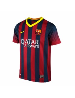 Children's Short Sleeved Football Shirt Qatar Nike FC. Barcelona 2014 Red