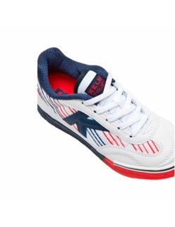 Children's Indoor Football Shoes Kelme Trueno Lace White