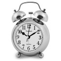 Relógio-despertador analógico Timemark Prateado (9 x 13,5 x 5,5 cm)