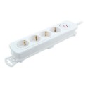 Extensão com 4 tomadas com interruptor TM Electron 250 V