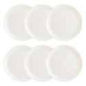 Set di piatti Luminarc Diwali 6 Unità Bianco Vetro (Ø 27 cm)
