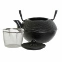 Théière DKD Home Decor Noir Argent Fer (18.5 x 16 x 17 cm) (2 pcs) (1200 ml)