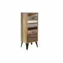 Cómoda DKD Home Decor Metal Madeira de mangueira (45 x 35 x 120 cm)