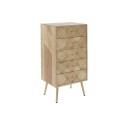 Cómoda DKD Home Decor   Marrom claro Metal Pinheiro Madeira de paulónia Natural Moderno 45 x 35 x 93 cm