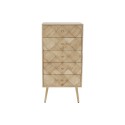 Cómoda DKD Home Decor   Marrom claro Metal Pinheiro Madeira de paulónia Natural Moderno 45 x 35 x 93 cm