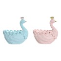 Vide-poches DKD Home Decor Résine Aluminium Romantique 23 x 14,3 x 23 cm (2 Unités)