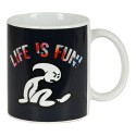 Tazza Mug El Niño Life is fun Ceramica Multicolore (350 ml)