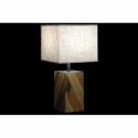 Desk lamp DKD Home Decor 25,5 x 25,05 x 52 cm Fir Natural Beige Metal Cream 220 V 60 W 25 x 25 x 21 cm (2 Units)