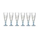 Copo de champanhe Vivalto Exotic Azul Cristal 170 ml