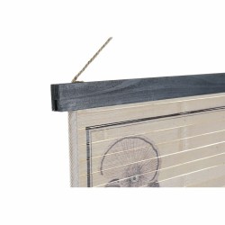 Tela DKD Home Decor Pássaros 60 x 2 x 90 cm Cottage (4 Peças)