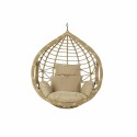 Sillón de jardín colgante DKD Home Decor 90 x 70 x 110 cm 105 x 75 x 226 cm Beige Metal Marrón ratán sintético