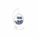 Sedia da giardino sospesa DKD Home Decor Blu Marino Bianco Alluminio rattan sintetico 90 x 70 x 110 cm (107 x 107 x 198 cm)
