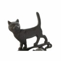 Decorative cooker hood DKD Home Decor Brown Dark brown Rope Iron Cat Dog 14 x 15 x 24 cm (2 Units)