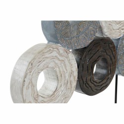 Figura Decorativa DKD Home Decor Multicolor Ferro Círculos (49 x 10 x 47 cm)