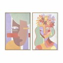 Quadro DKD Home Decor 63 x 4 x 93 cm Donna Città (2 Unità)
