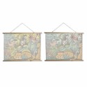 Pintura DKD Home Decor Infantil animais 100 x 2 x 75 cm (2 Unidades)