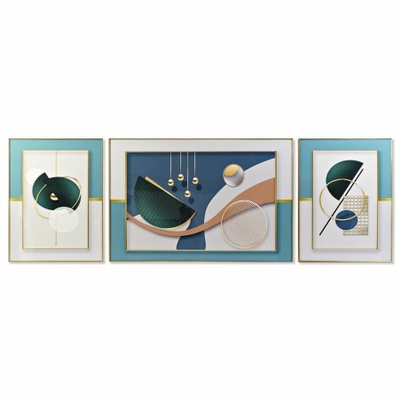 Conjunto de 3 quadros DKD Home Decor Moderno (240 x 3 x 80 cm)