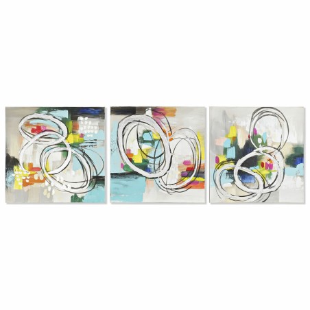 Cuadro DKD Home Decor 60 x 2,8 x 60 cm Abstracto Moderno (3 Piezas) Cuadro DKD Home Decor 60 x 2,8 x 60 cm Abstracto Moderno (3 Piezas)