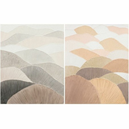 Painting DKD Home Decor 80 x 3,7 x 100 cm Moutain Scandinavian (2 Units) Painting DKD Home Decor 80 x 3,7 x 100 cm Moutain Scandinavian (2 Units)