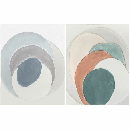 Pintura DKD Home Decor Moderno Círculos 80 x 3,7 x 100 cm (2 Unidades) Pintura DKD Home Decor Moderno Círculos 80 x 3,7 x 100 cm (2 Unidades)