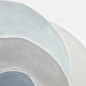 Pintura DKD Home Decor Moderno Círculos 80 x 3,7 x 100 cm (2 Unidades)
