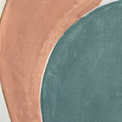 Pintura DKD Home Decor Moderno Círculos 80 x 3,7 x 100 cm (2 Unidades)