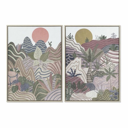 Cadre DKD Home Decor 53 x 4,5 x 73 cm Montagne Boho (2 Unités) Cadre DKD Home Decor 53 x 4,5 x 73 cm Montagne Boho (2 Unités)