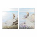 Quadro DKD Home Decor Donna 90 x 4 x 120 cm Mediterraneo (2 Unità)