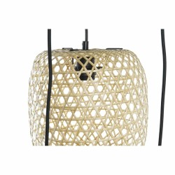 Lampadario DKD Home Decor 43 x 43 x 100 cm Nero Marrone Bambù 50 W