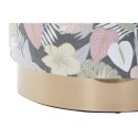Poggiapiedi DKD Home Decor Multicolore Legno Metallo Tropicale 35 x 35 x 35 cm (2 Unità)