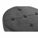 Poggiapiedi DKD Home Decor 80 x 80 x 38 cm Scandi Grigio Legno Velluto Grigio scuro Velvet