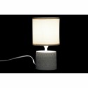 Lâmpada de mesa DKD Home Decor 25W Bege Cinzento claro 220 V (14 x 14 x 27 cm) (2 Unidades)
