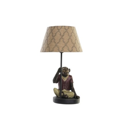 Lâmpada de mesa DKD Home Decor Castanho Multicolor Colonial 220 V 50 W Macaco (27 x 25 x 44,5 cm)