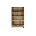Estantería DKD Home Decor Negro Metal Marrón oscuro Madera de mango 100 x 40 x 180 cm