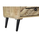 Estantería DKD Home Decor Negro Metal Marrón oscuro Madera de mango 100 x 40 x 180 cm