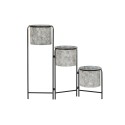 Plantador DKD Home Decor Cinzento Metal (82 x 25 x 81 cm)