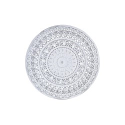 Decoração de Parede DKD Home Decor MDF Branco Mandala (60 x 2 x 60 cm)