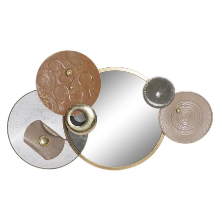 Decoração de Parede DKD Home Decor Espelho Cinzento Dourado Metal Terracota Moderno Círculos (96,5 x 7 x 59 cm) Decoração de Parede DKD Home Decor Espelho Cinzento Dourado Metal Terracota Moderno Círculos (96,5 x 7 x 59 cm)