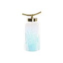 Vase DKD Home Decor Blau Gold Metall Kristall Mediterraner 19 x 15 x 33 cm