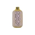 Vase DKD Home Decor Rosa Gold Porzellan Orientalisch Verchromt 13 x 13 x 26 cm