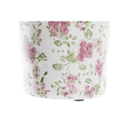 Vaso DKD Home Decor Bianco Verde Rosso Granato Gres Shabby Chic (14 x 14 x 25 cm)