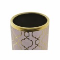 Jarrón DKD Home Decor Rosa Dorado Porcelana Oriental Cromado 14 x 14 x 32 cm
